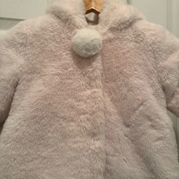Kids Pink and White Puffer Jacket - Picture 2 of 14